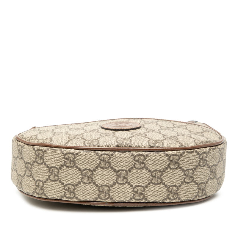 Gucci Half Moon Shape GG Supreme PVC Shoulder Bag