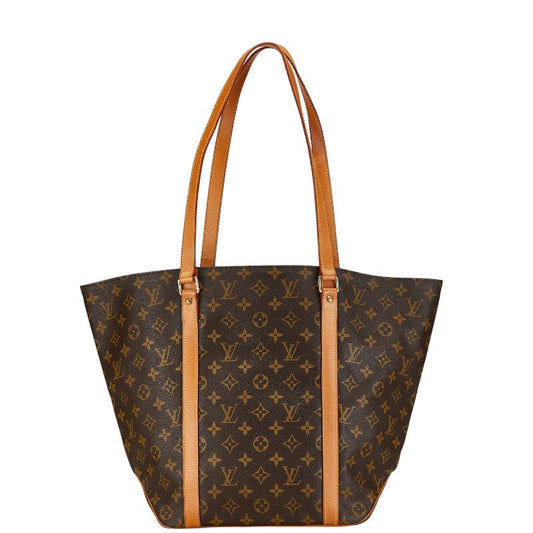 Louis Vuitton Monogram Sacksack Bag Handbag M51108 Brown PVC Leather Louis Vuitton
