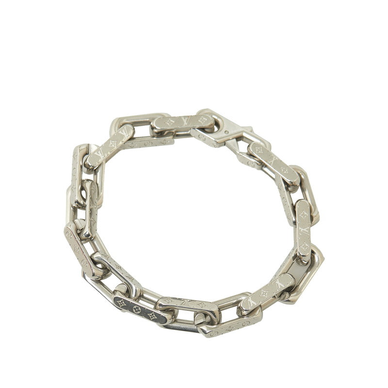 Louis Vuitton Monogram Chain Bracelet M00309 Silver Metal Louis Vuitton
