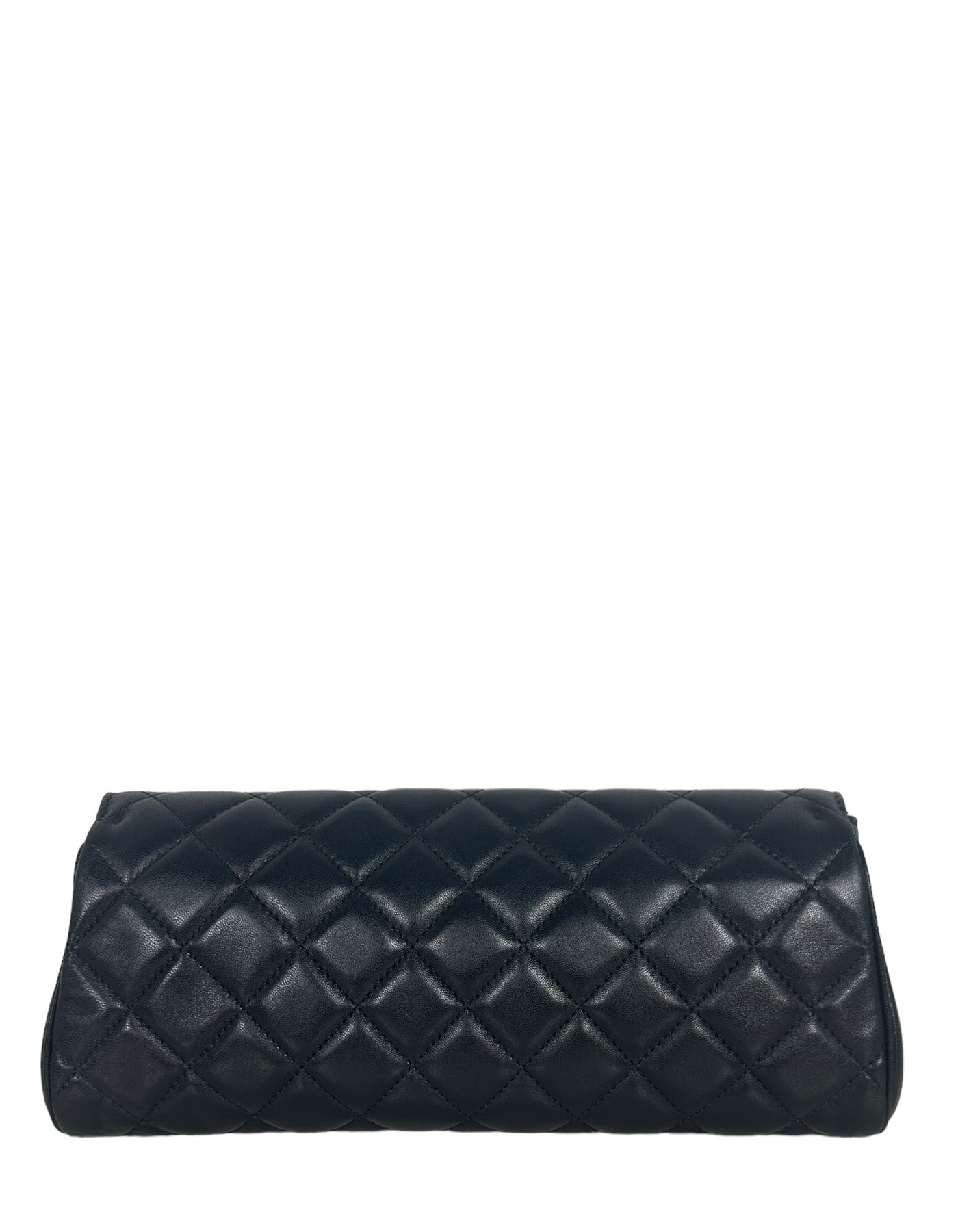 Chanel Black Lambskin CC Coco Loop Clutch Bag - Rovelle Bags
