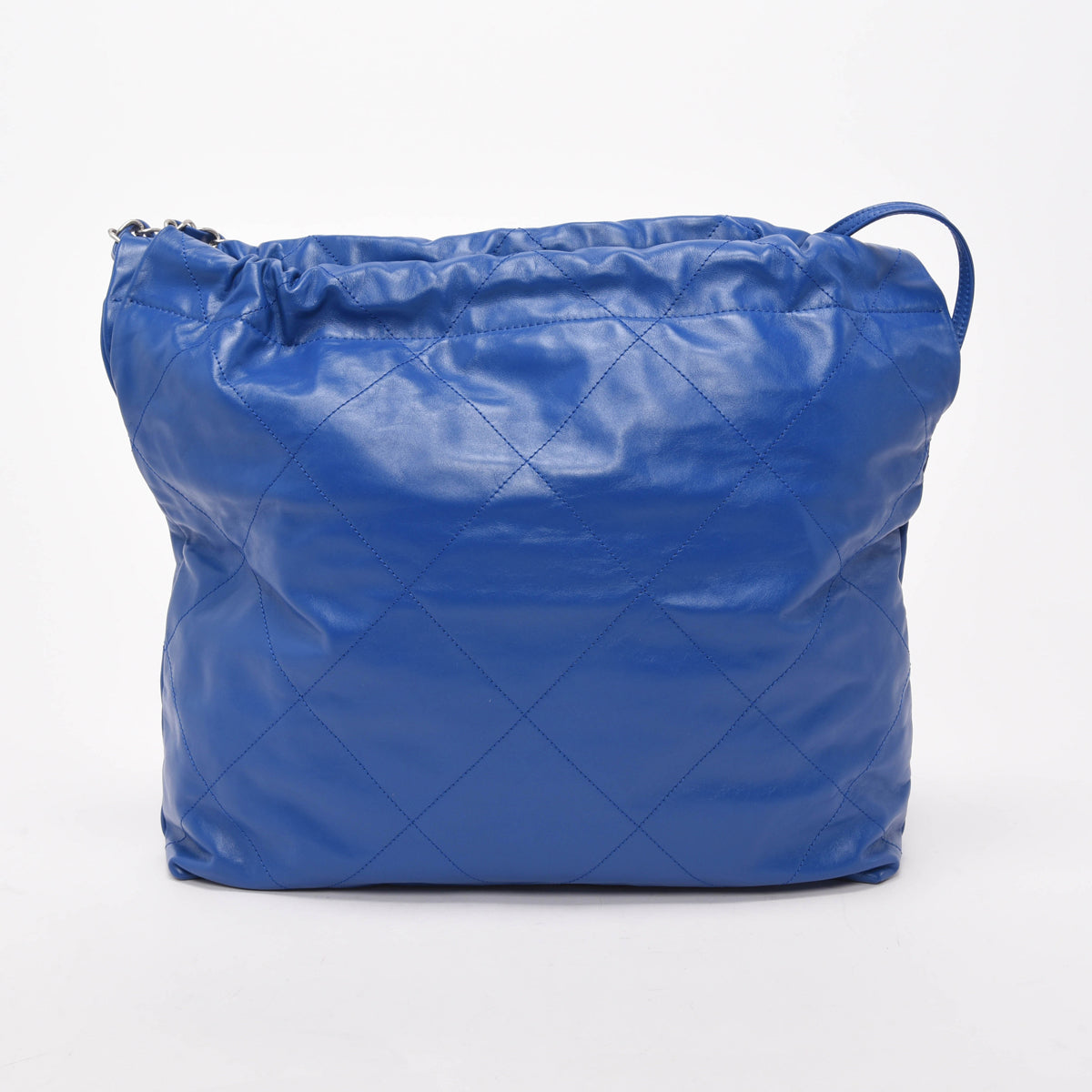 Chanel Royal Blue Shiny Calfskin Small Handbag - Rovelle Bags