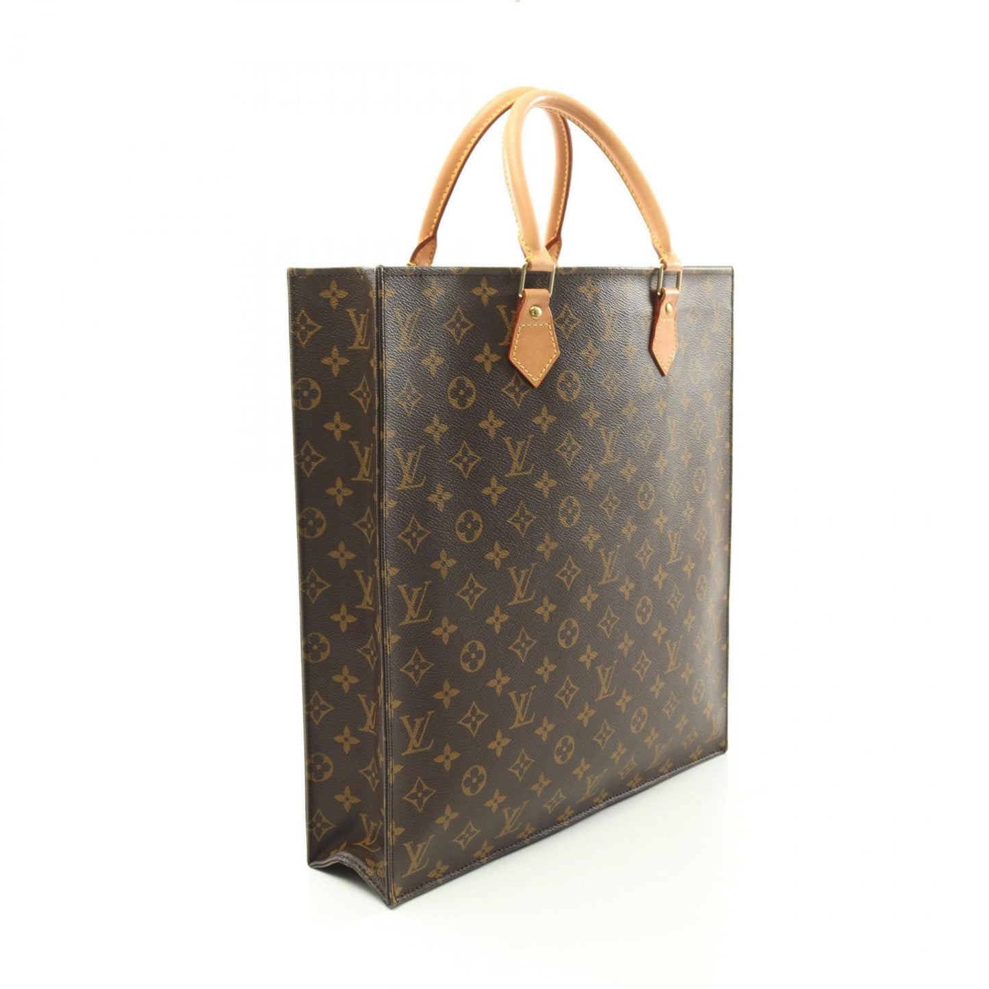 Louis Vuitton Coated Canvas Leather Tote Bag