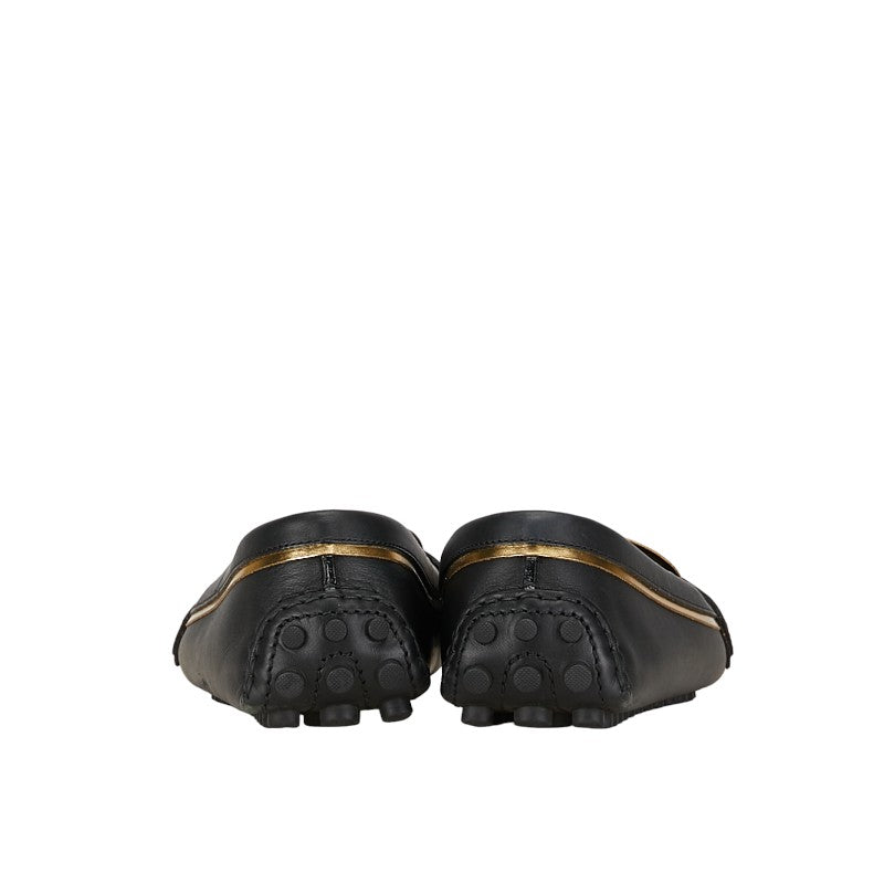 Louis Vuitton Driving Shoes Black G Leather Louis Vuitton