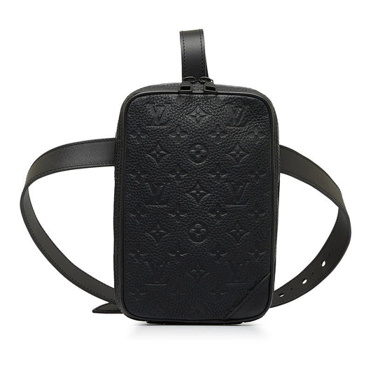 Louis Vuitton Monogram Trion Utility Side Bag Body Bag 2WAY M53298 Noir Black Leather Men Louis Vuitton