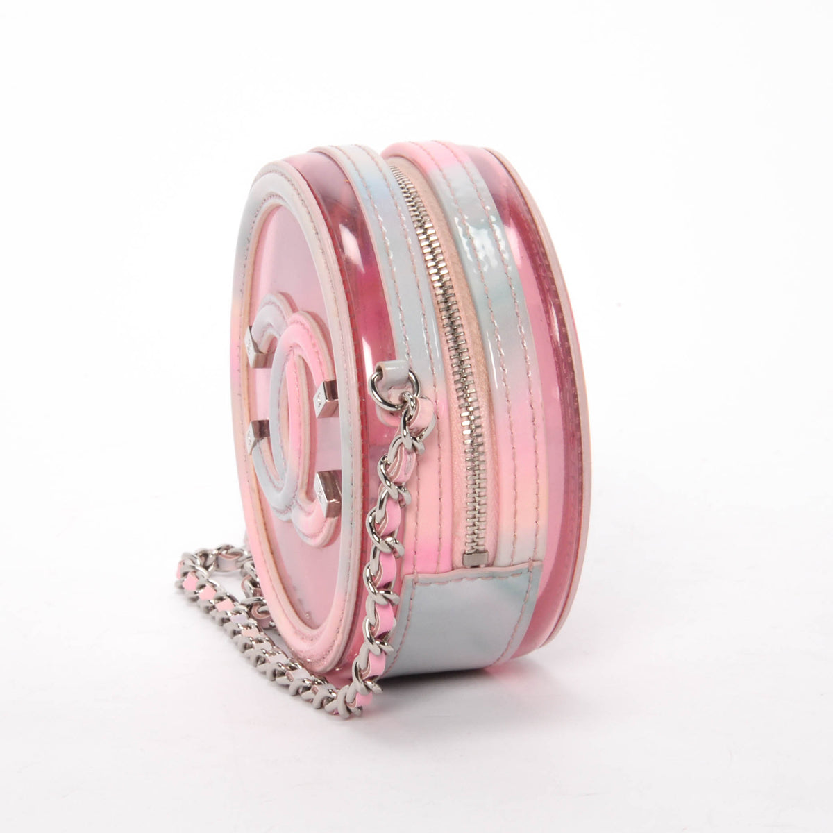 Chanel Pink PVC Filigree Round CC Handbag - Rovelle Bags