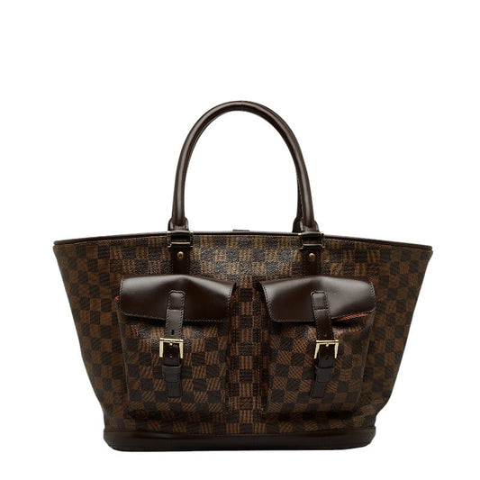 Louis Vuitton Manosque GM Tortured Bag N51120 Eve Brown PVC Leather Louis Vuitton