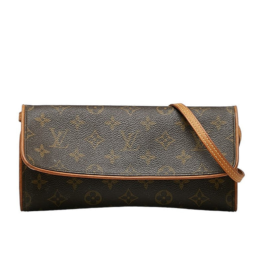 Louis Vuitton Monogram M51852 Shoulder Bag Leather Brown