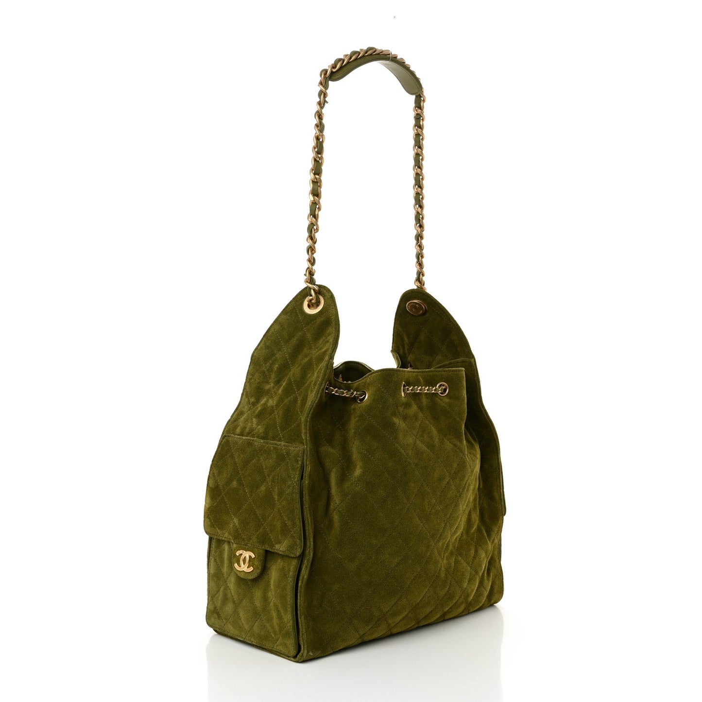 Chanel Suede Quilted Medium Chanel 25 Handbag - Rovelle Bags