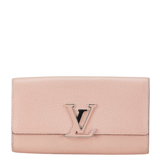 Louis Vuitton Leather Long Wallet (Bi-Fold)