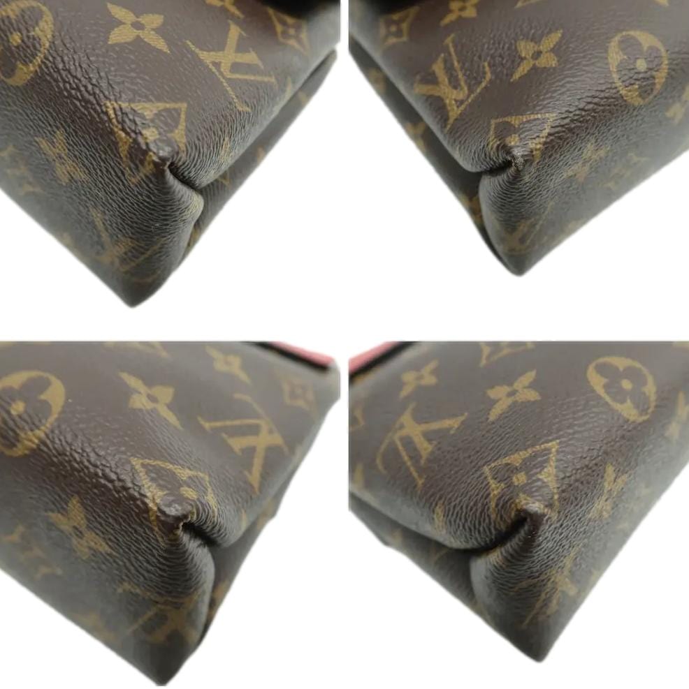 LOUIS VUITTON Saint Placide Monogram Canvas Crossbody Bag Cerise