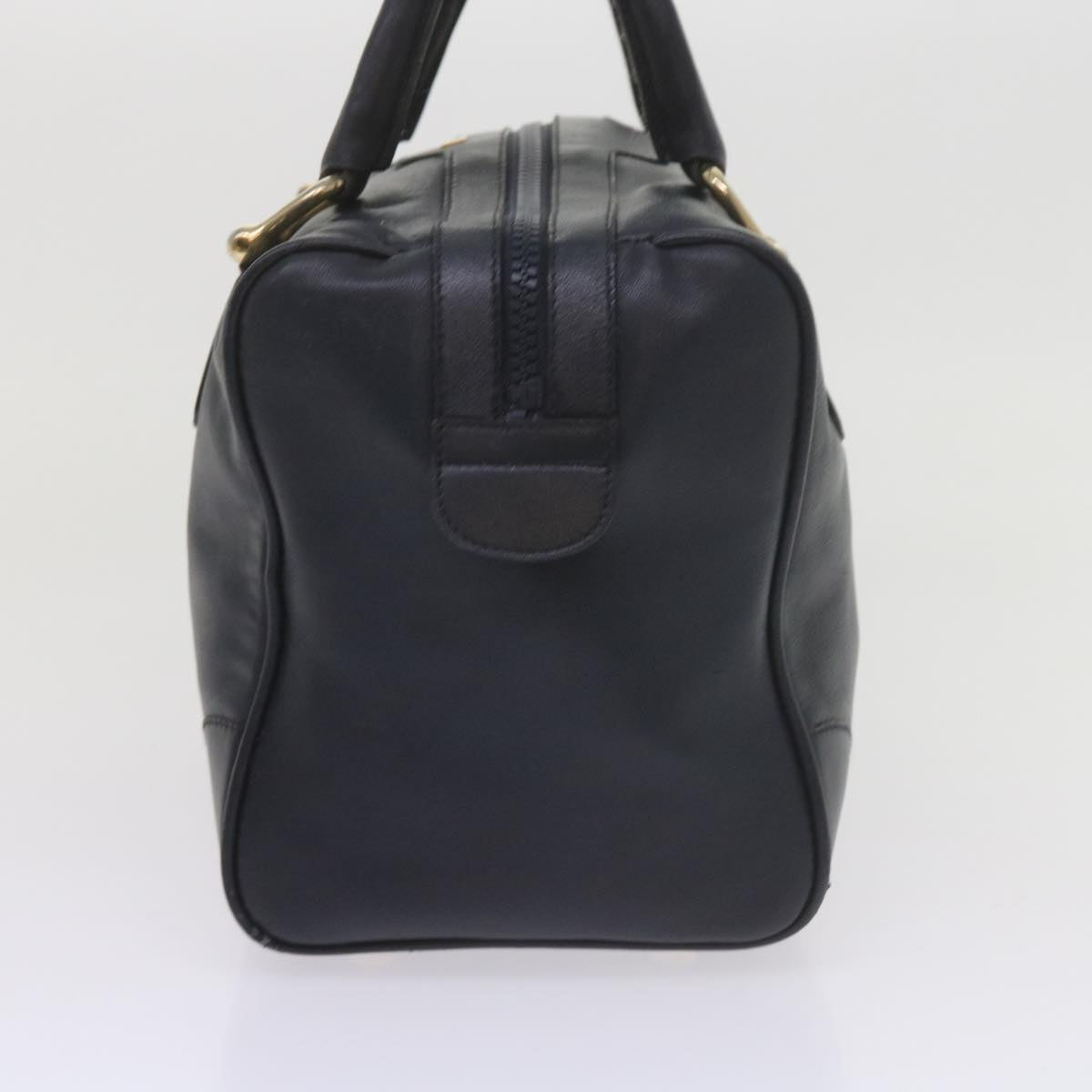 Luxury CELINE Hand Bag Leather Navy 10419