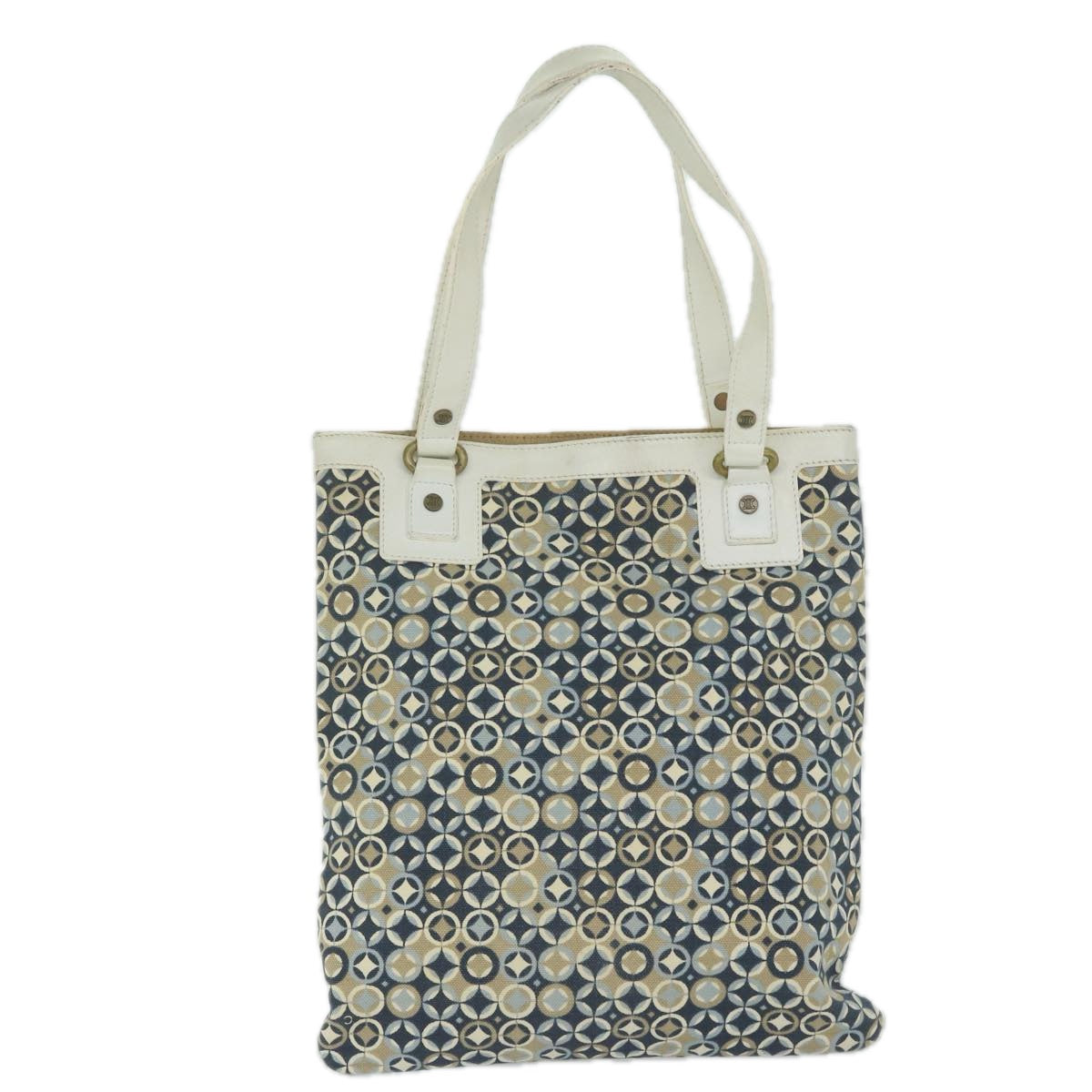 Luxury CELINE Tote Bag Canvas Navy 10436