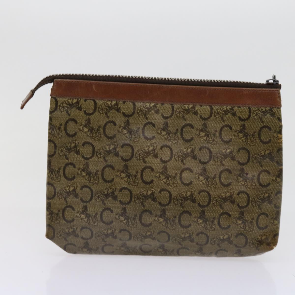 Luxury CELINE Macadam Canvas Clutch Bag Coated Canvas 4Set Beige Brown 10462