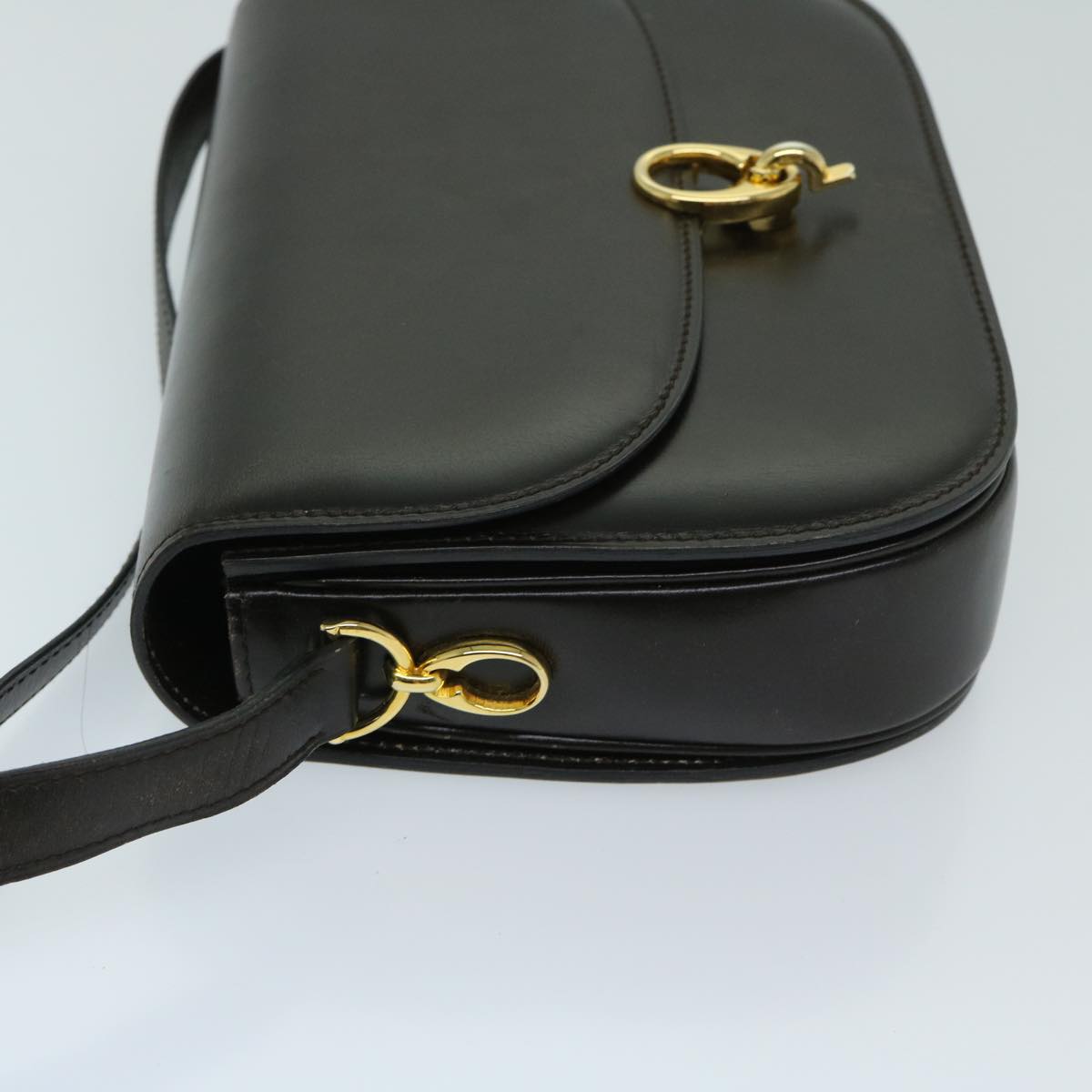 Luxury CELINE Shoulder Bag Leather Brown 11189