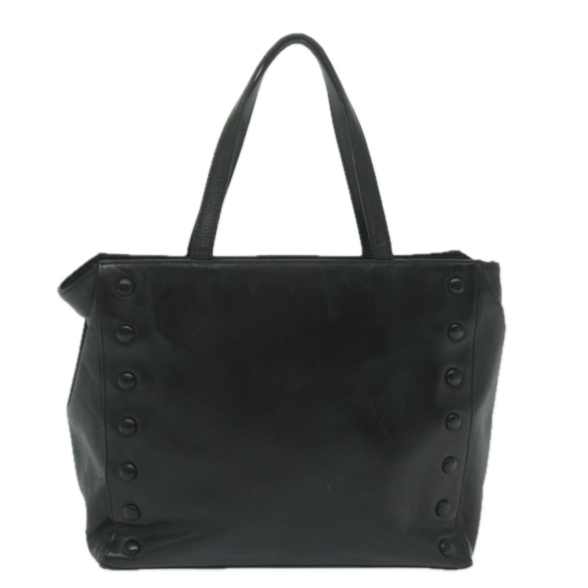 Luxury CELINE Tote Bag Leather Black 11451