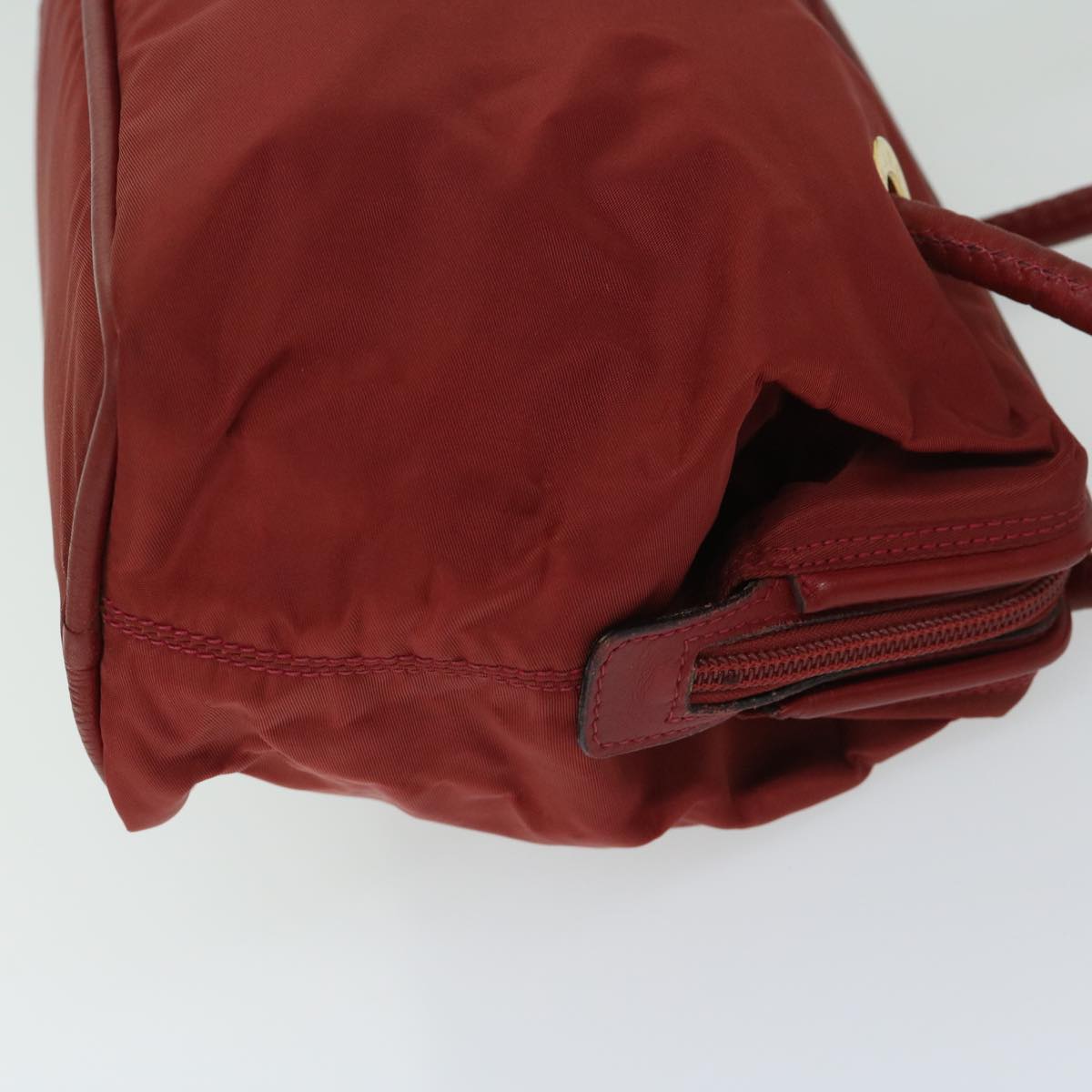 Luxury CELINE Shoulder Bag Nylon Red 12874