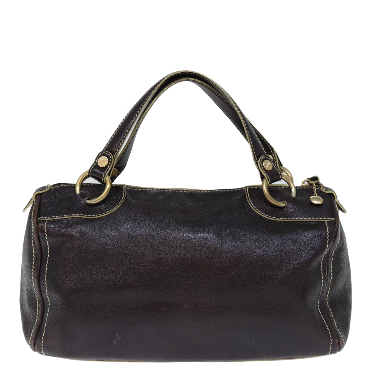Luxury CELINE Hand Bag Leather Brown 14296
