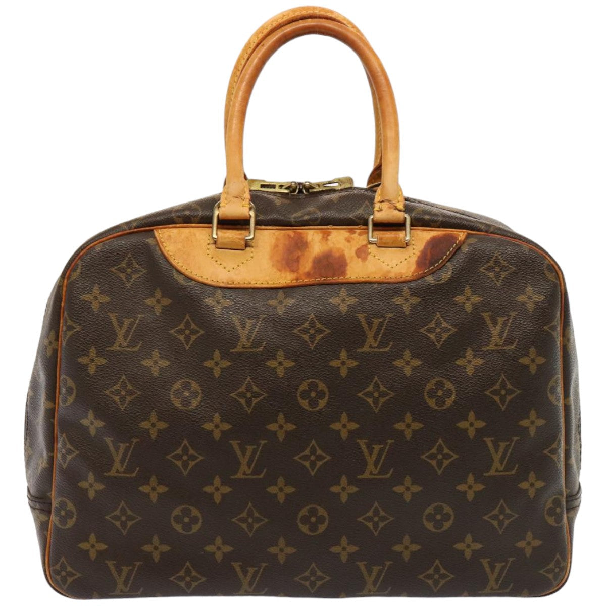 LOUIS VUITTON Monogram Deauville Hand Bag M47270 LV Auth bs14744