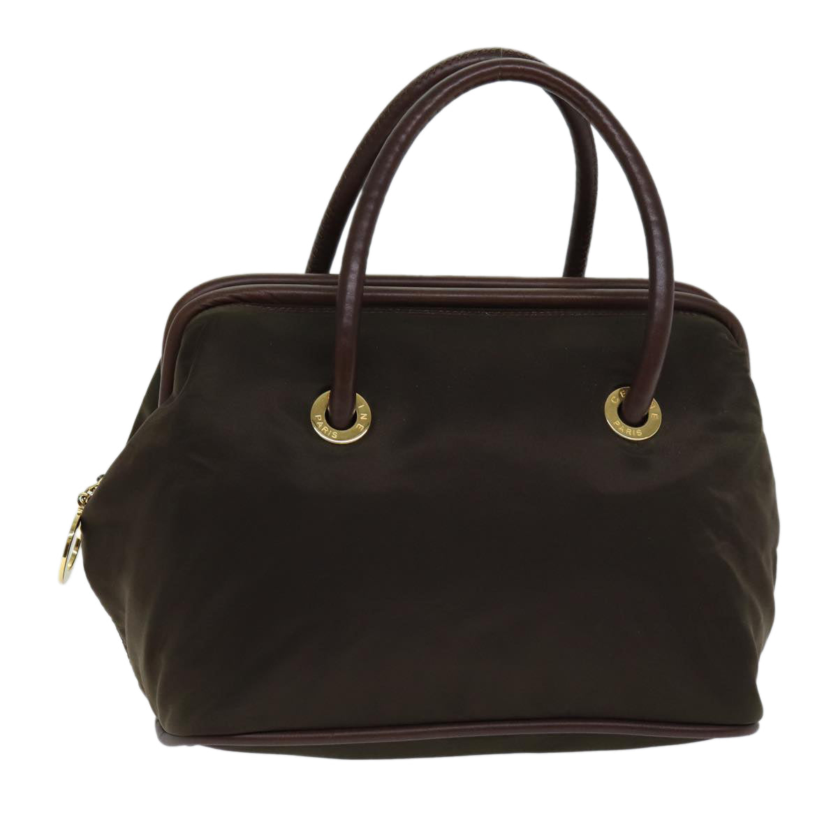 Luxury CELINE Hand Bag Nylon Brown 15033