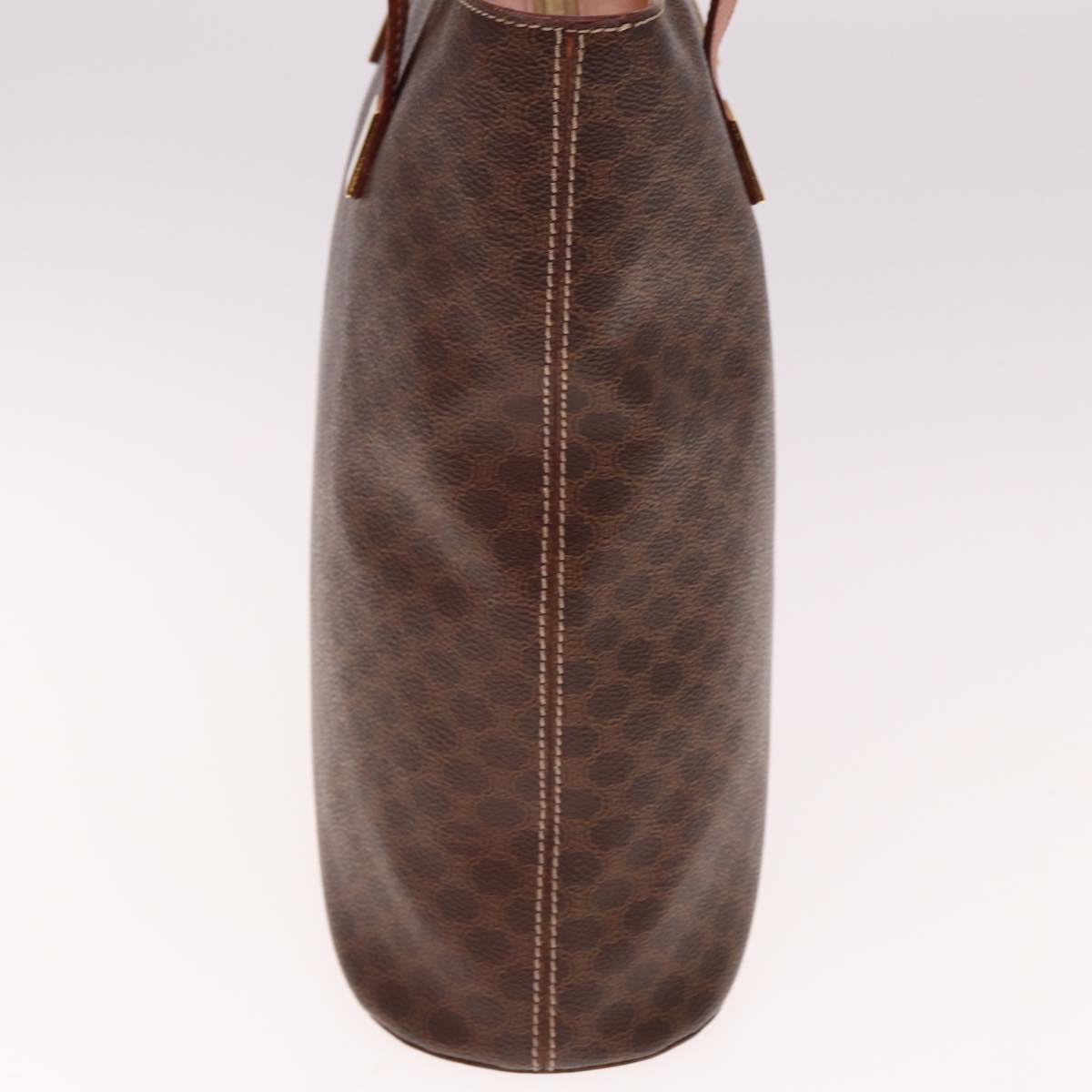 Luxury CELINE Macadam Canvas Tote Bag PVC Leather Brown 15280