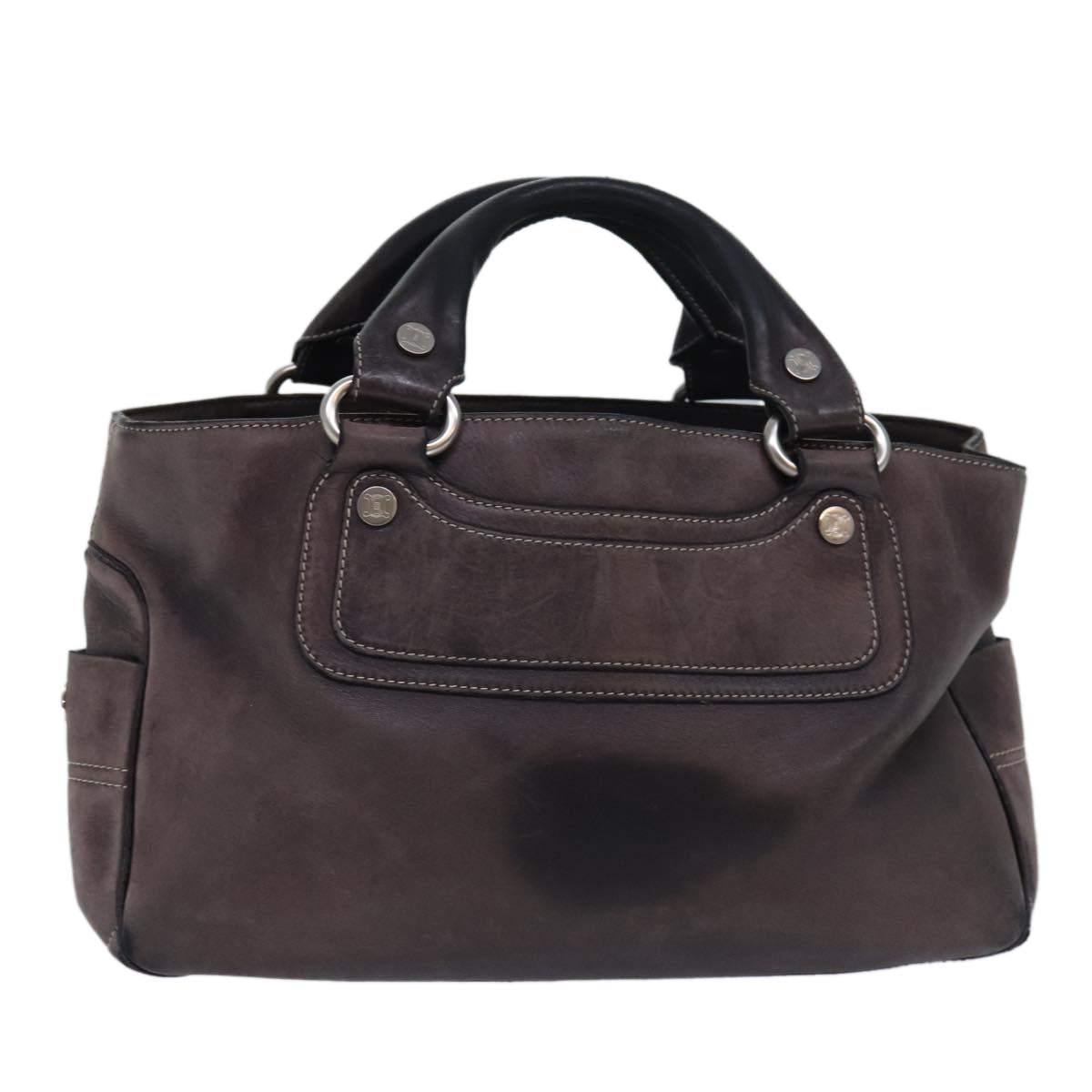 Luxury CELINE Boogie bag Hand Bag Leather Brown 15627