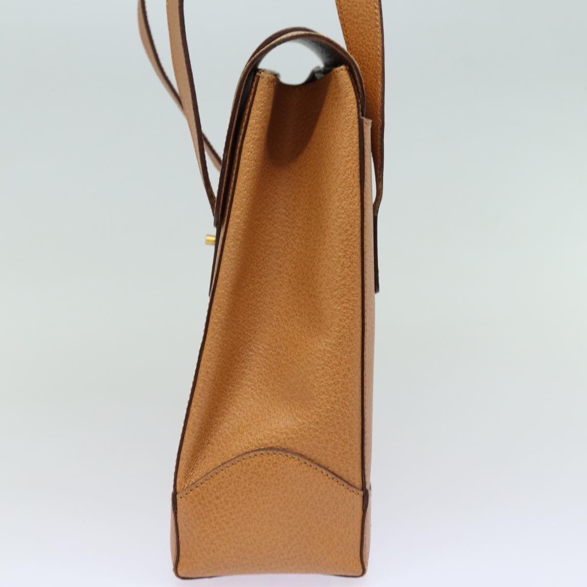 Luxury CELINE Shoulder Bag Leather Brown 15636