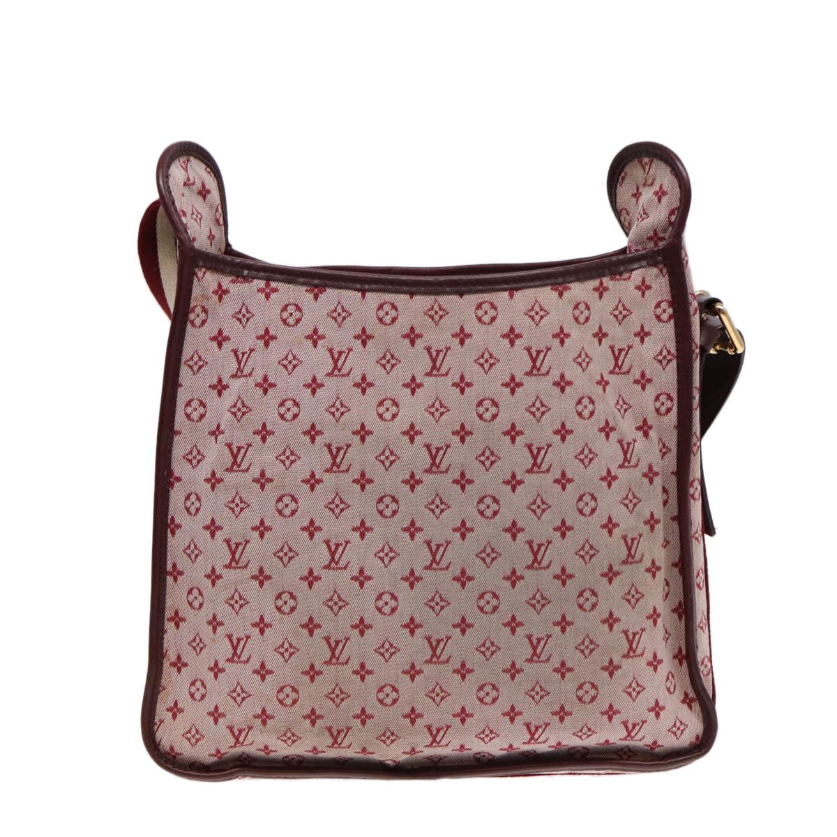 LOUIS VUITTON Monogram Mini Besace Mary Kate Bag Red M92321 LV Auth bs17037