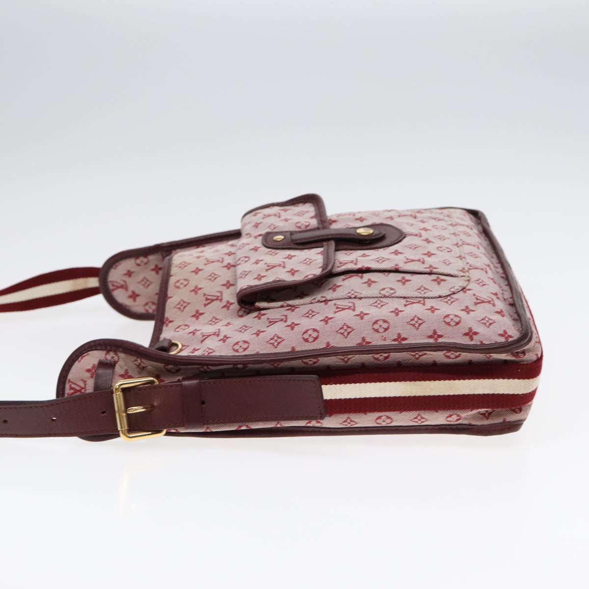 LOUIS VUITTON Monogram Mini Besace Mary Kate Bag Red M92321 LV Auth bs17037
