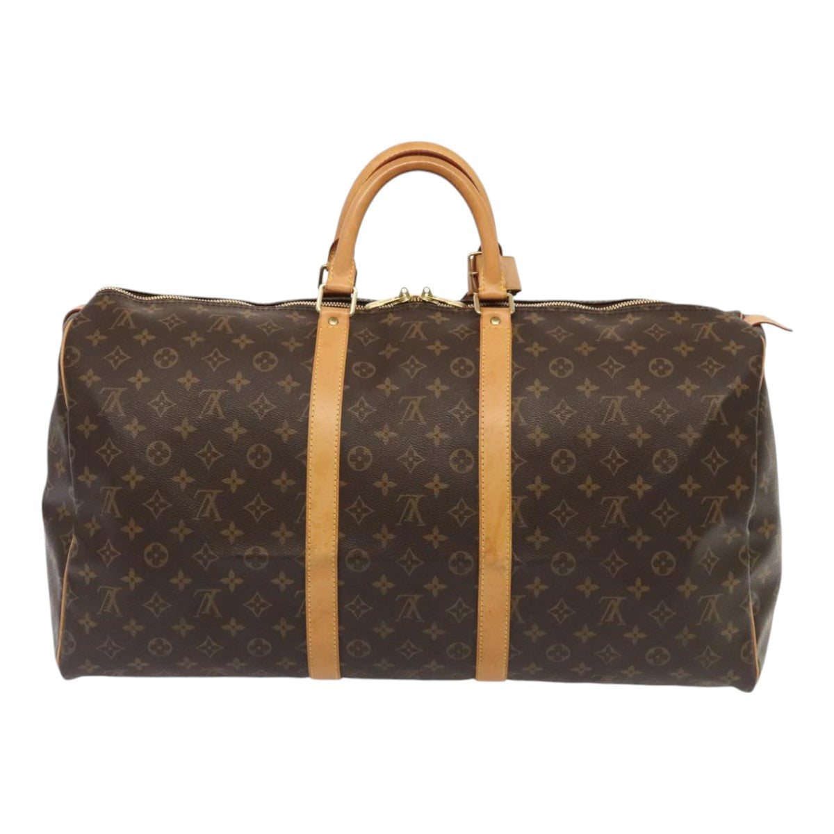 LOUIS VUITTON Monogram Keepall 55 Boston Bag M41424 LV Auth bs17062
