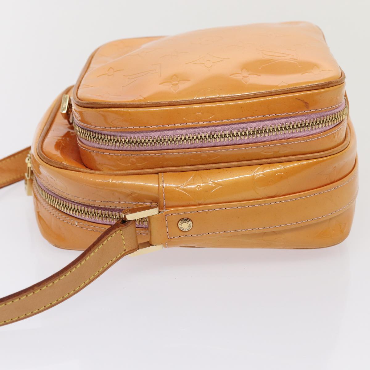 LOUIS VUITTON Monogram Vernis Wooster Bag Marshmallow Pink M91037 Auth bs17146