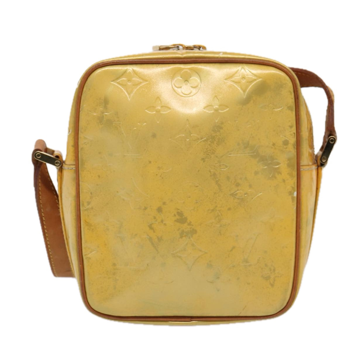 LOUIS VUITTON Monogram Vernis Wooster Shoulder Bag Gris M91036 LV Auth bs17735