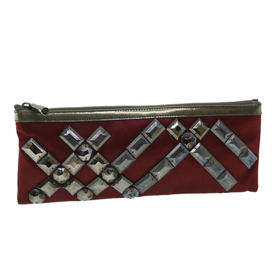 Burberry Satin Auth Clutch Bag - Rovelle Bags