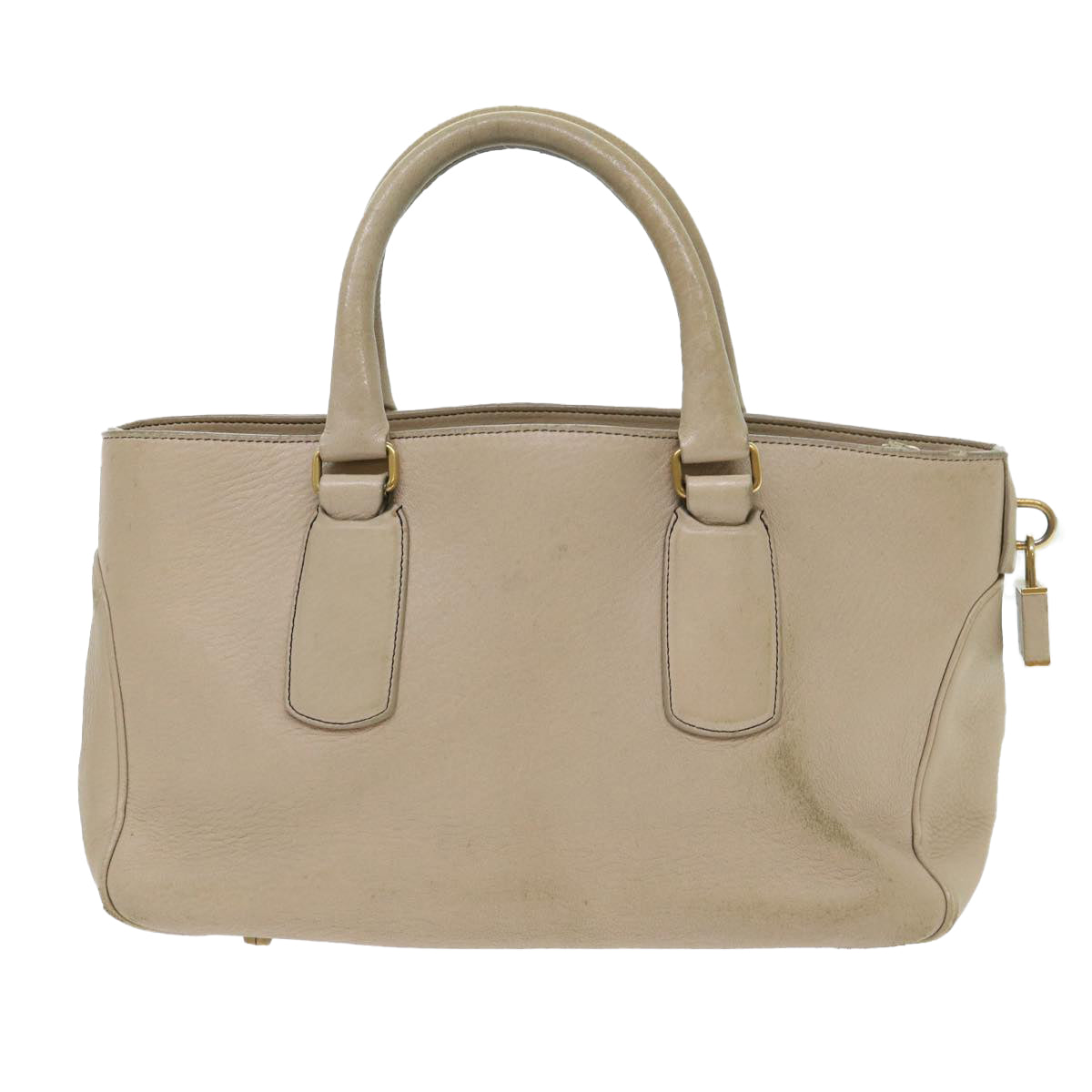 Luxury CELINE Hand Bag Leather Beige 8421