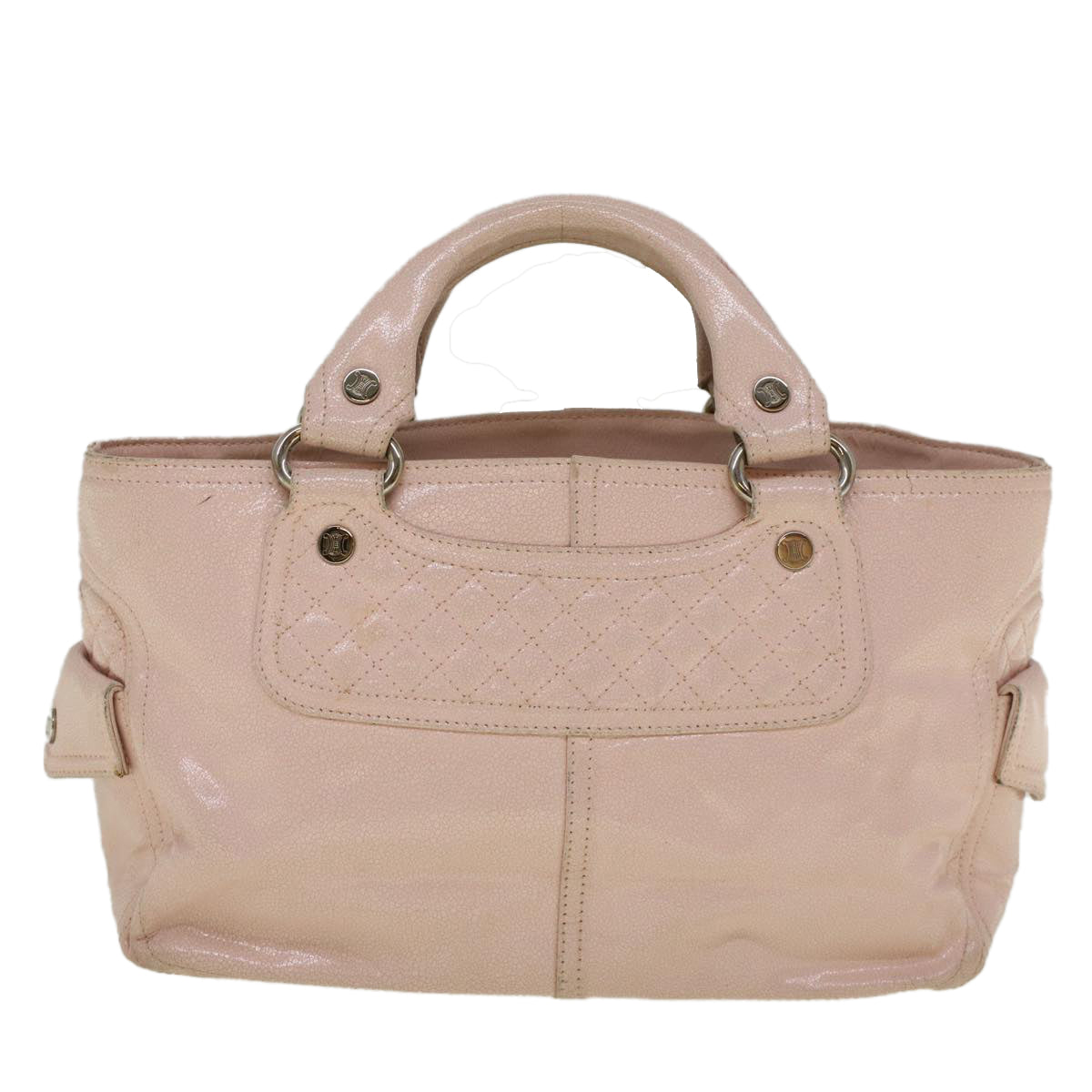 Luxury CELINE Hand Bag Leather Pink 9529