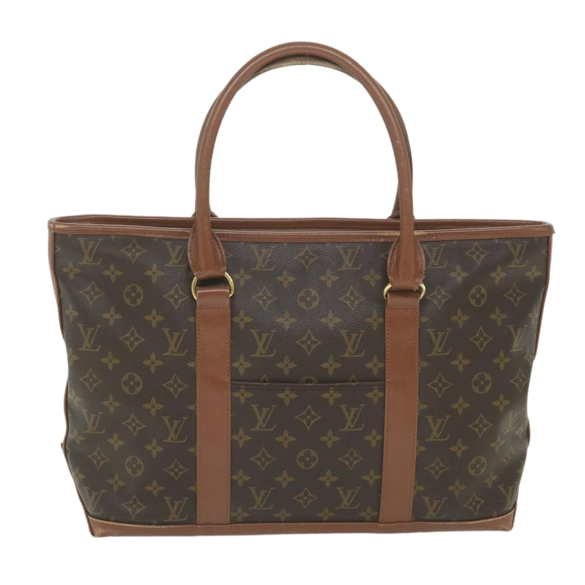 LOUIS VUITTON Monogram Sac Weekend PM Tote Bag M42425 LV Auth bs9783