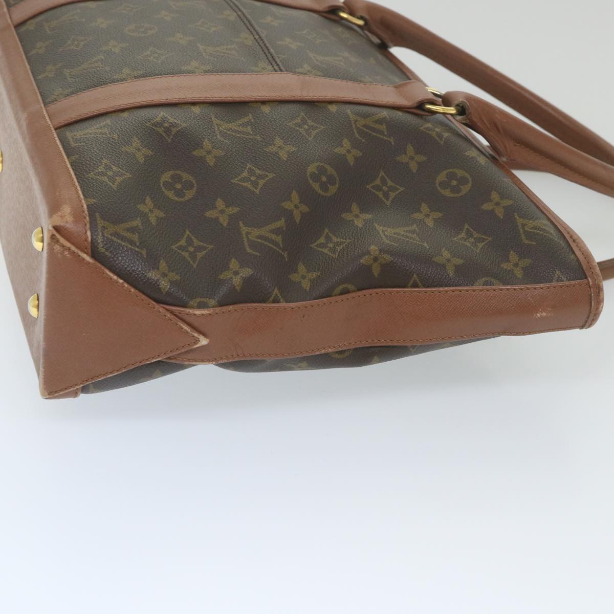 LOUIS VUITTON Monogram Sac Weekend PM Tote Bag M42425 LV Auth bs9783