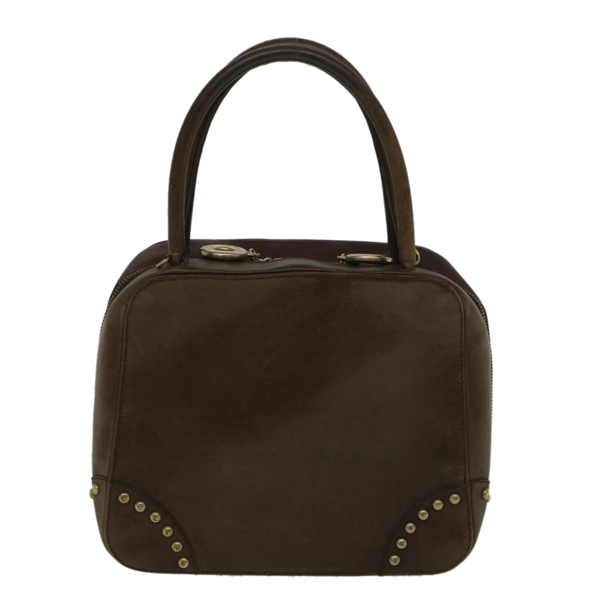 Luxury CELINE Hand Bag Leather Brown 9808