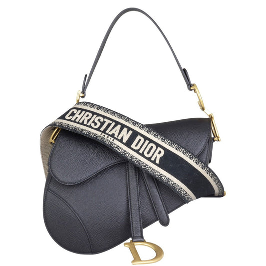 Dior Saddle Bag with Embroidered Strap