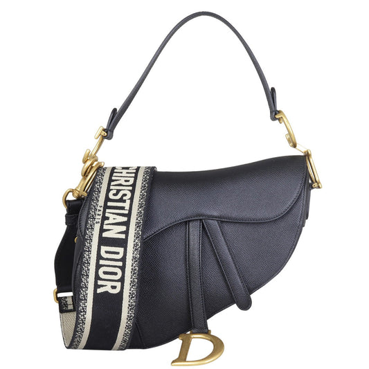 Dior Saddle Bag with Embroidered Strap