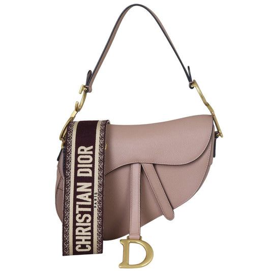 Dior Saddle Bag with Embroidered Strap