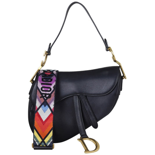 Dior Saddle Bag with Embroidered Strap