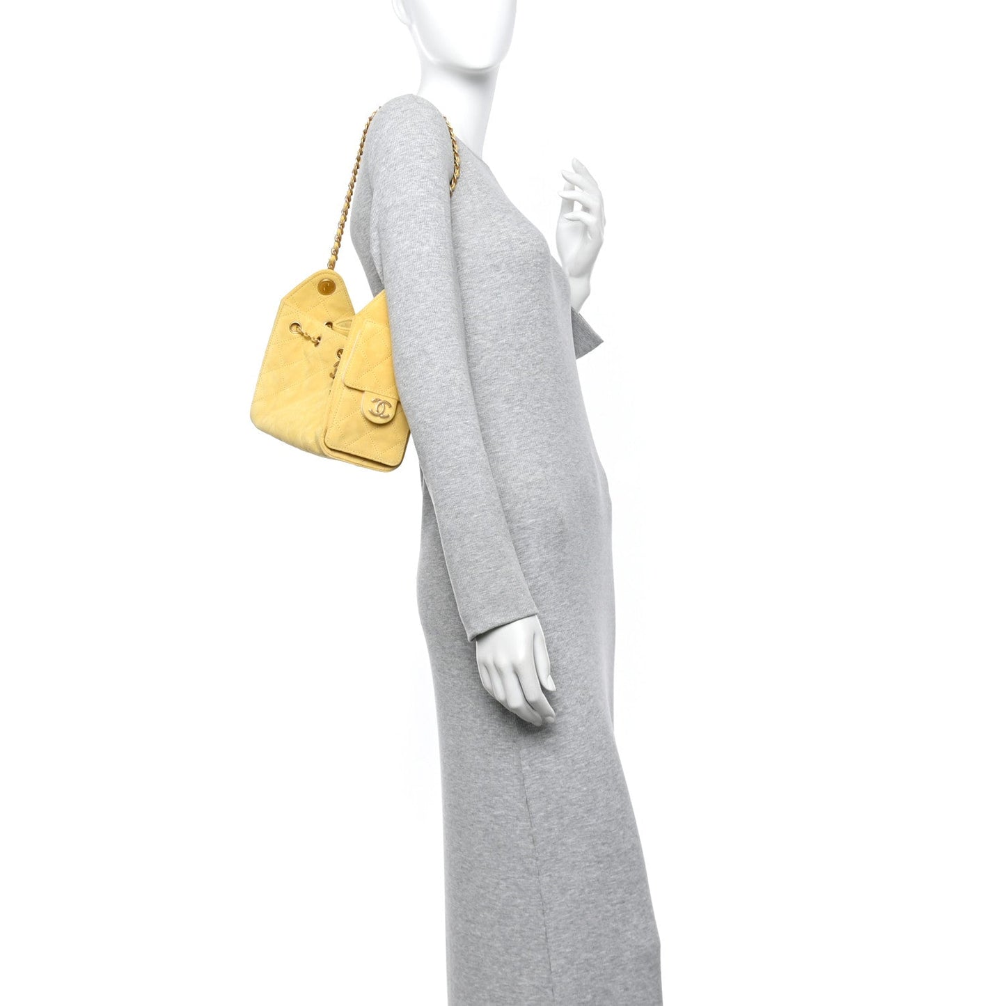 Chanel Suede Quilted Mini Chanel 25 Handbag - Rovelle Bags