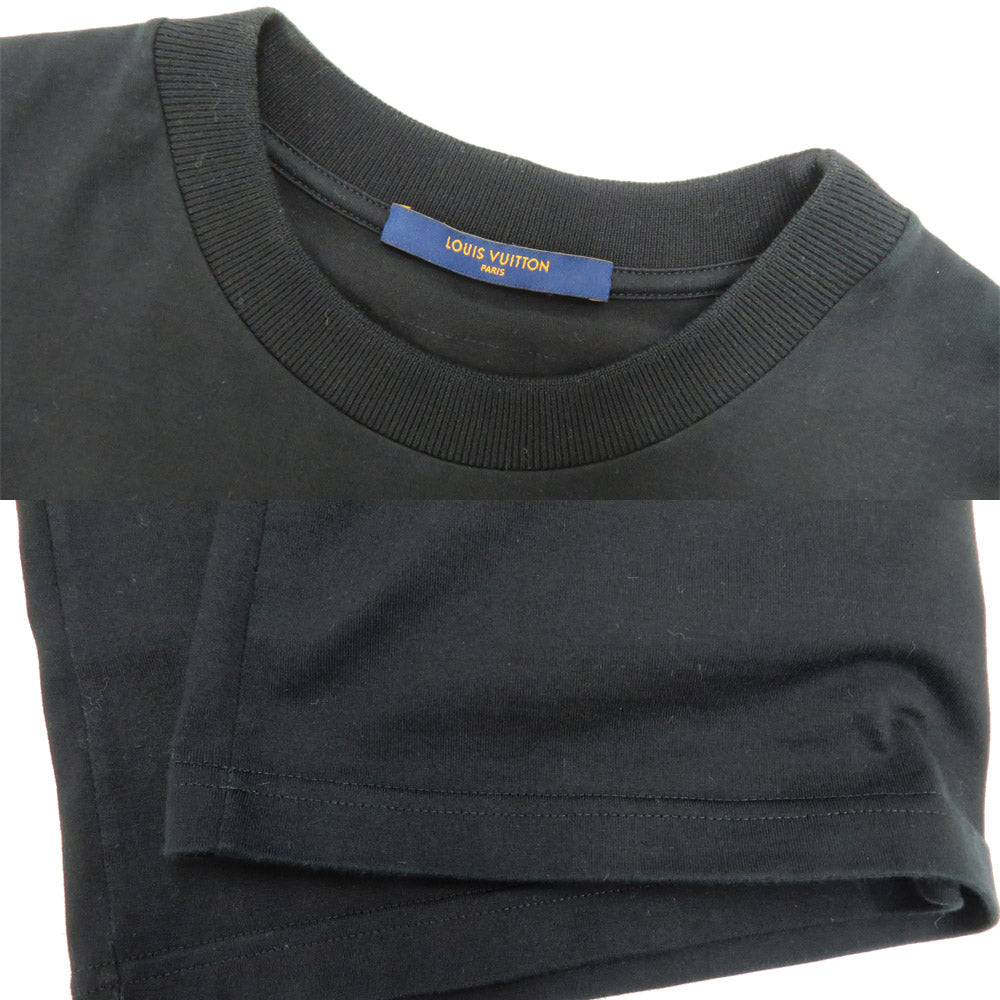 Louis Vuitton LV Cartoon Black Size M 2021SS Cotton LV Tops Apparel Clothes Mens