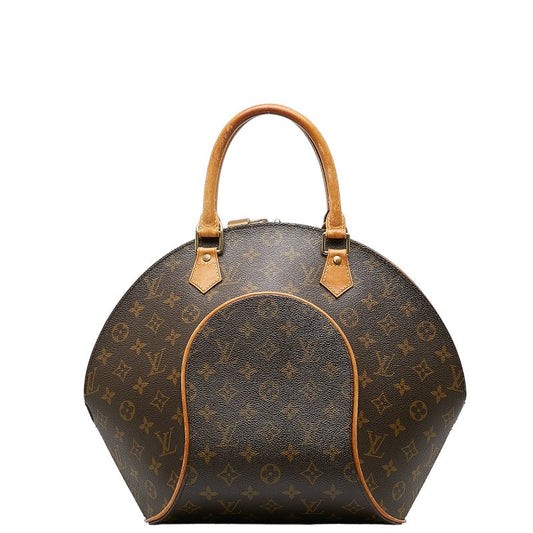 Louis Vuitton Monogram Ellipse MM Handbag M51126 Brown PVC Leather Louis Vuitton