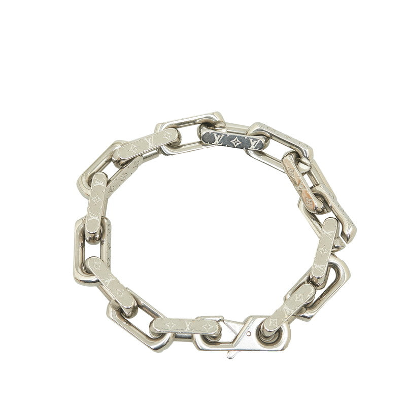 Louis Vuitton Monogram Chain Bracelet M00309 Silver Metal Louis Vuitton