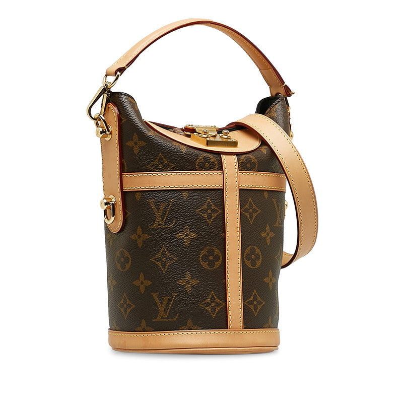 Louis Vuitton Monogram Handbag 2WAY M43587 Brown Leather Louis Vuitton
