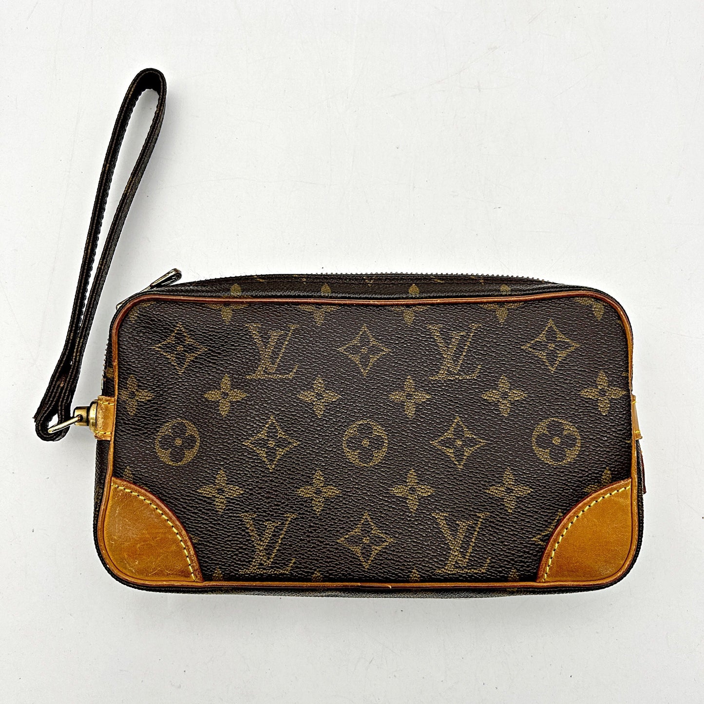 LOUIS VUITTON Monogram Pochette Marly Dragonne lv9919cc