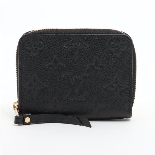 Louis Vuitton Monogram Amplant Zippy Coin Pass M60574 Noir Coin Case