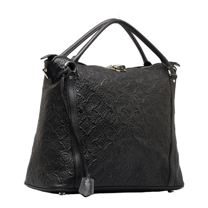 Louis Vuitton Louis Vuitton Monogram Antia M97071 Bag Leather Noir Black