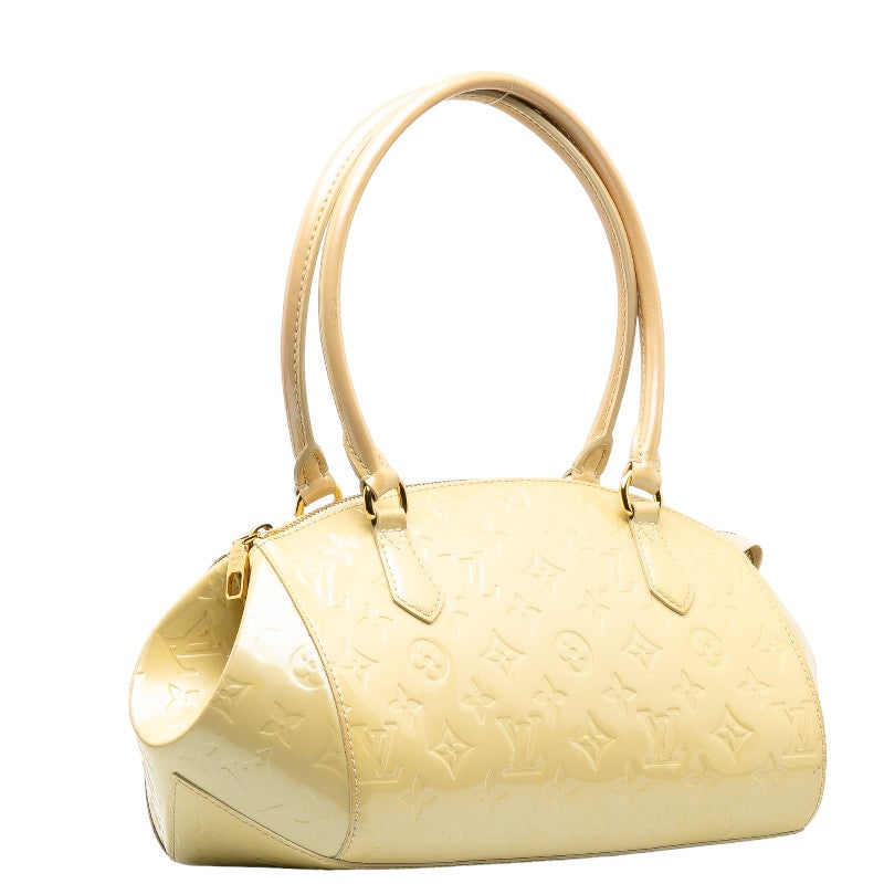 Louis Vuitton Monogram Verney Shawwood PM Handbag M91491 Bronco-Royal Ivory Patent Leather Louis Vuitton